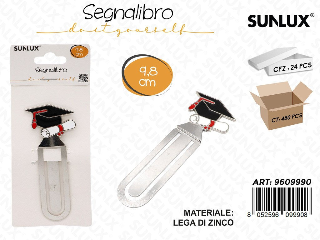 Sunlux Segnalibro Laurea Lega Zinco 9.8CM