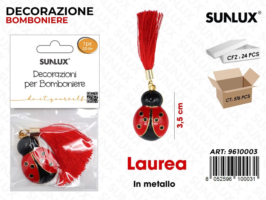 Sunlux Dec. Bomb. Laurea Metallo 3.5CM