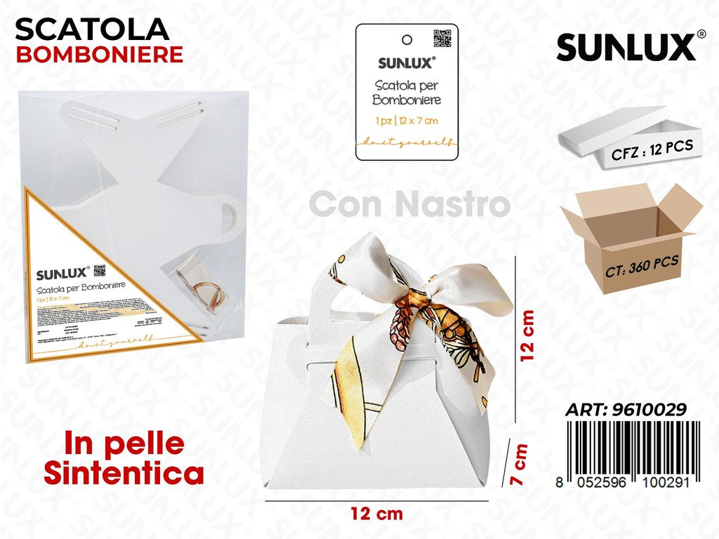 Sunlux Scatola Bomb. c/ Nastro 12*12*7CM