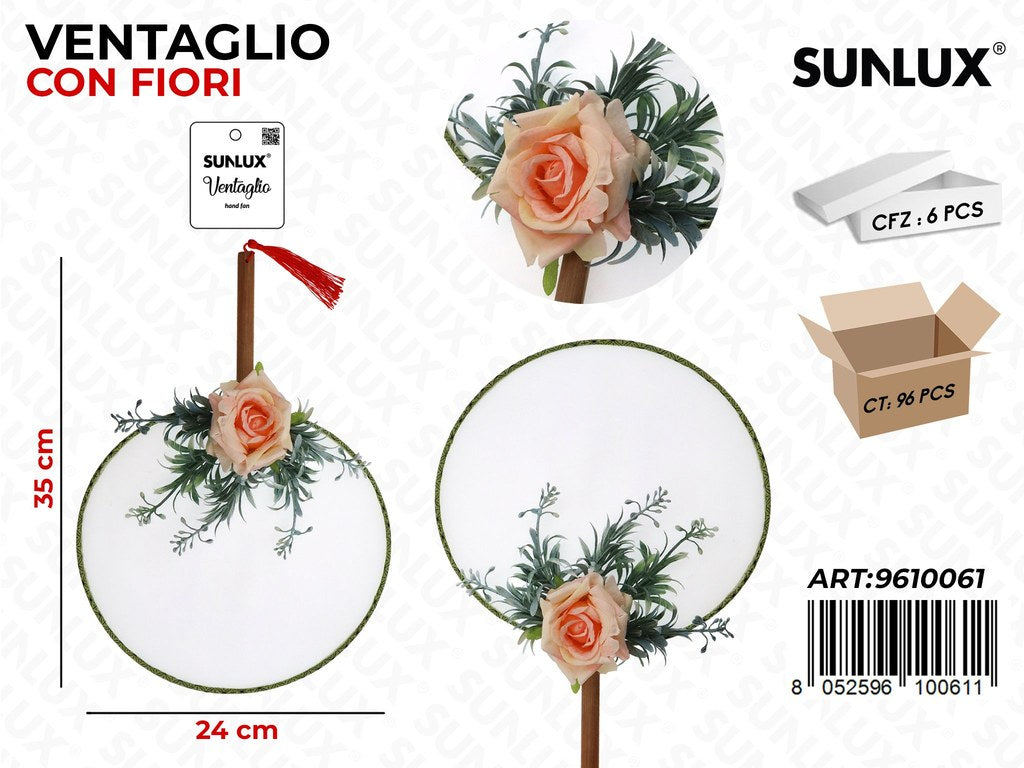 Sunlux Ventaglio c/ Fiori 24*35CM