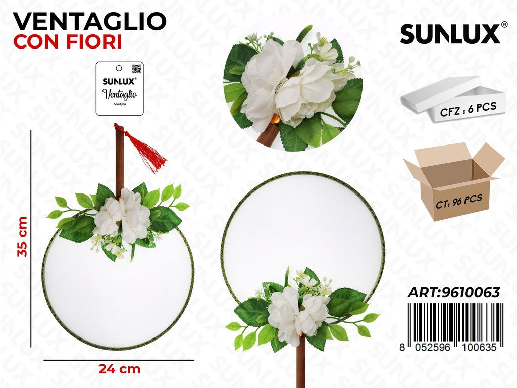Sunlux Ventaglio c/ Fiori 24*35CM