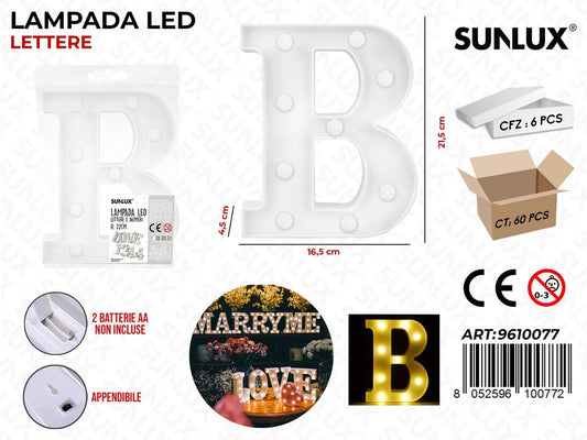 Sunlux Lampada a Led Let. B 16.5*21.5*4.5CM