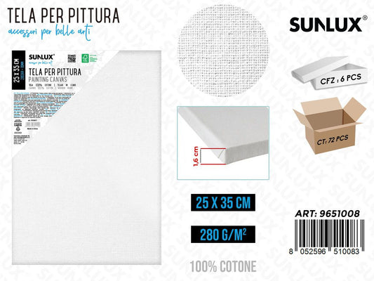 Tela per Pittura Cotone 25*35CM 16MM 280GR