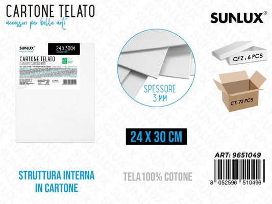 Sunlux Cartone Telato per Pittura 24*30CM*3MM