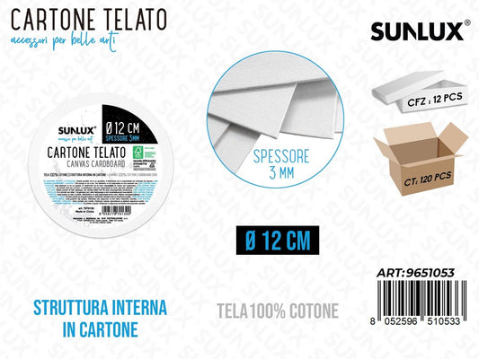 Sunlux Cartone Telato Rotondo D.12CM*3MM