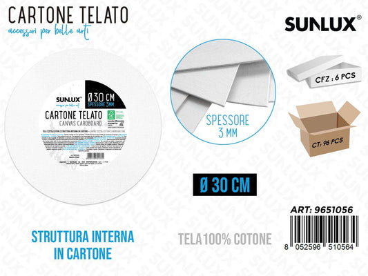 Sunlux Cartone Telato Rotondo D.30CM*3MM