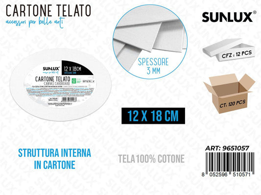Sunlux Cartone Telato Pittura 12*18CM*3MM
