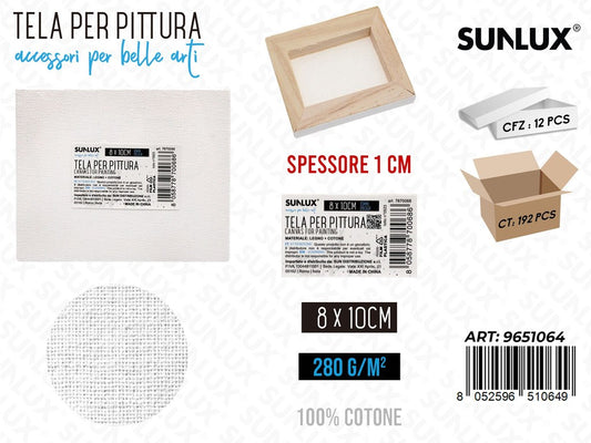 Sunlux Tela per Puttura 8*10*1CM 280GM