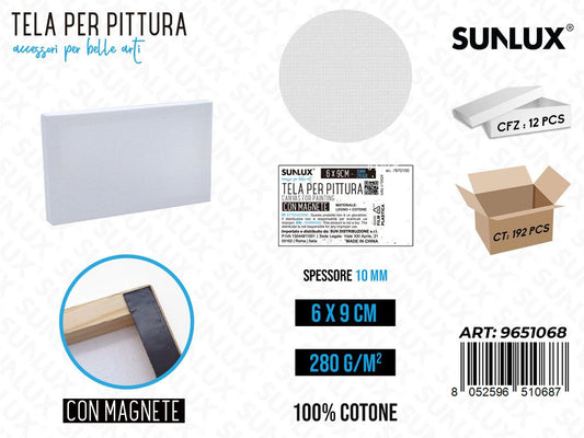 Sunlux Tela Pittura Bia. c/Magnete 6*9CM 280G