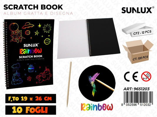 Sunlux Album Gratta e Disegna 10FF 19*26CM