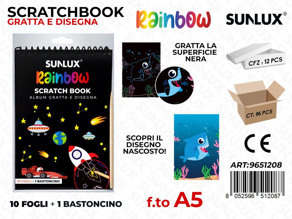Sunlux Album Gratta e Disegna 10FF A5