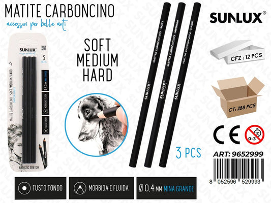 Sunlux Matite Carboncino ASS.32PCS 0.4MM