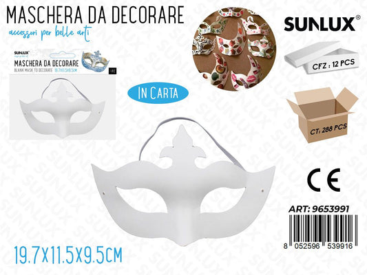 Maschere da Decorare 25*12.5CM