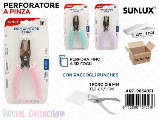 Perforatore Pastel 1Foro Max 10Ff 13.2*6.5Cm