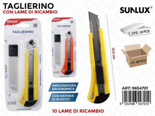 Sunlux Taglierino c/ 10 Lame 15.5CM
