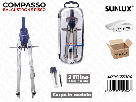 Sunlux Compasso Balaustrone Fisso 2PCS 170MM
