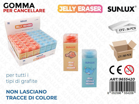 Sunlux Esp. Gomma per Cancellare Animals