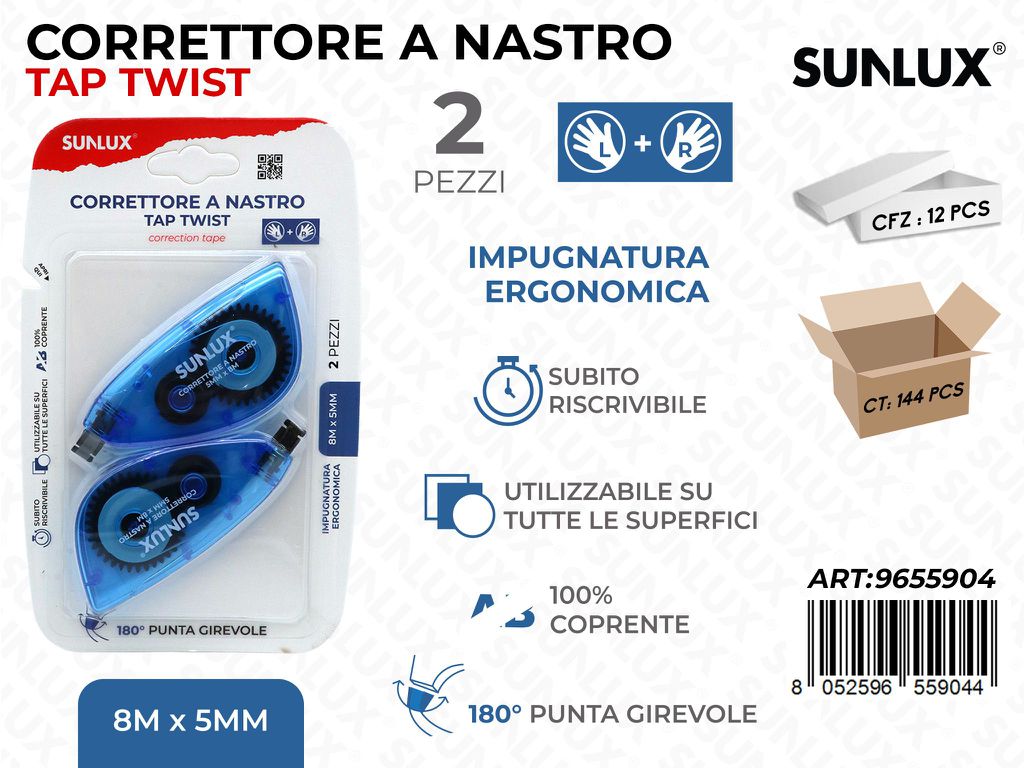 CORRETTORE A NASTRO TAP TWIST 2PCS 5MM*8MT
