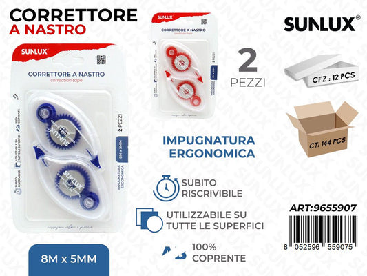 CORRETTORE A NASTRO 2PCS 5MM*8MT ASS.
