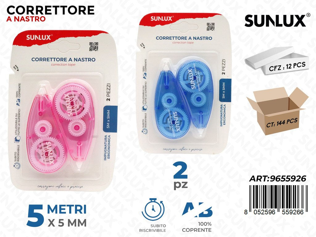 CORRETTORE A NASTRO 2PCS ASS. 5MT*5MM
