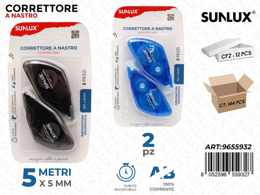 CORRETTORE A NASTRO 2PCS ASS. 5MT*5MM