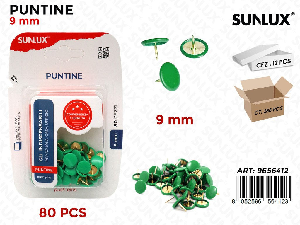 Sunlux Puntine Vero 80PCS 9MM