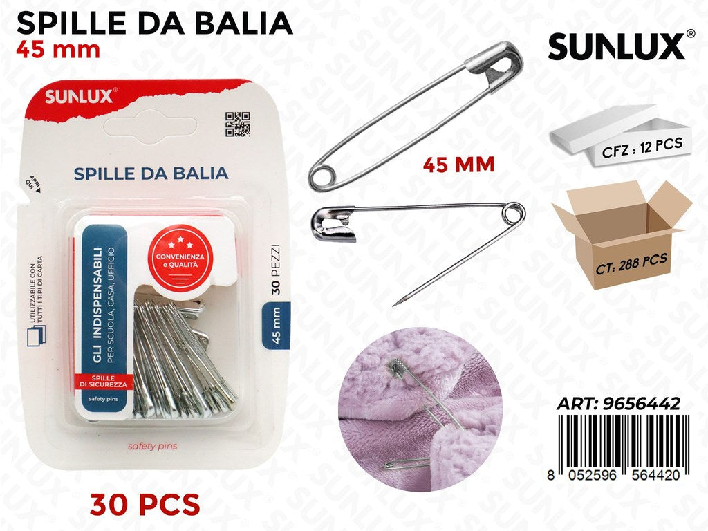 Sunlux Spille da Balia Arg. 30PCS 45MM