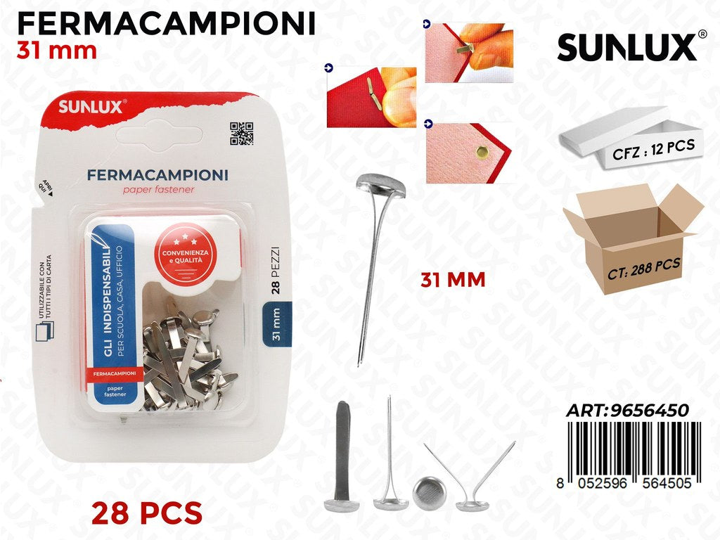Sunlux Fermacampioni Arg. 28PCS 31MM