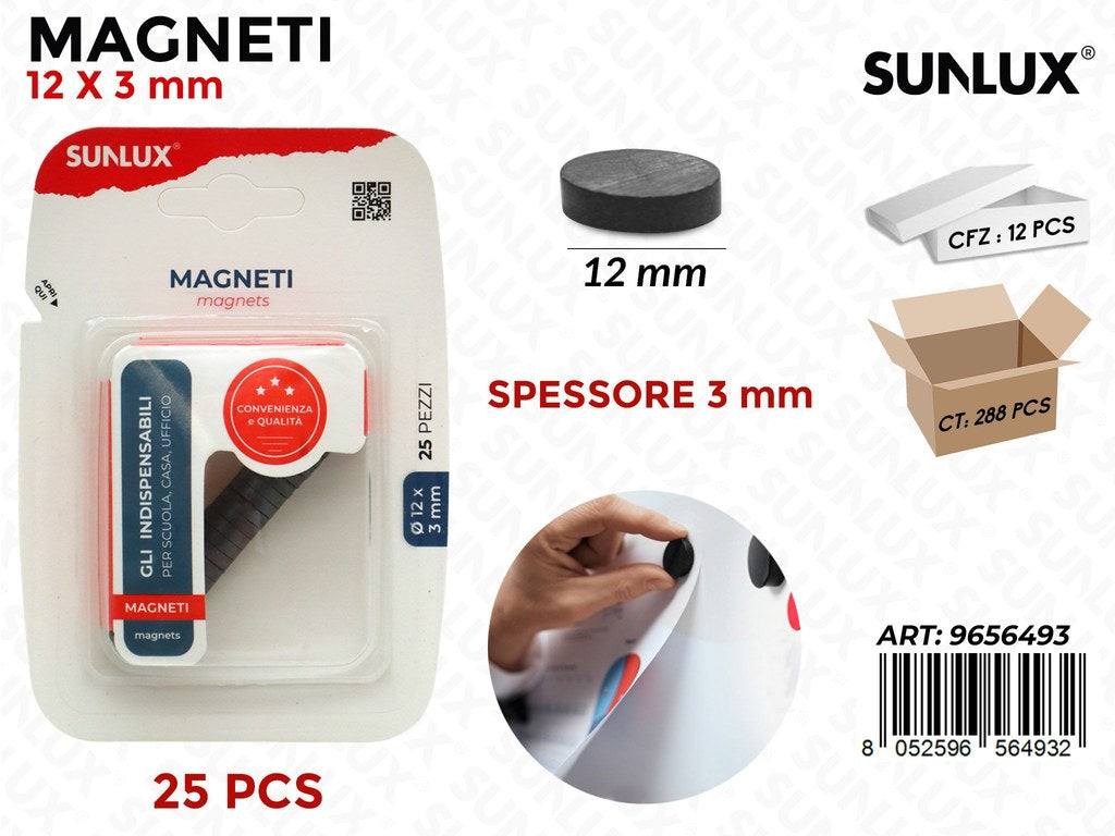 Sunlux Magneti 25PCS 12*3MM