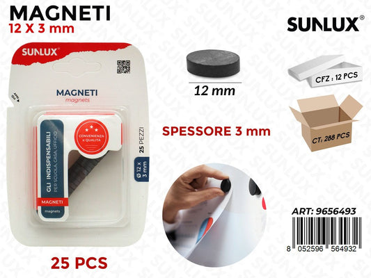 Sunlux Magneti 25PCS 12*3MM