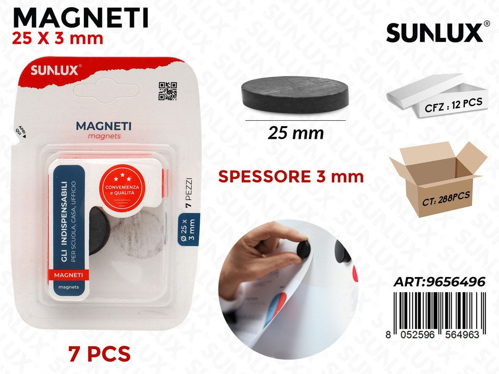Sunlux Magneti 7PCS 25*3MM
