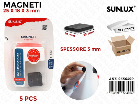 Sunlux Magneti 5PCS 25*18MM