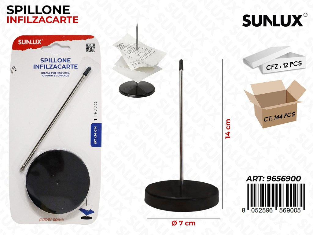 Sunlux Spillone Infilzacarte 7*14CM