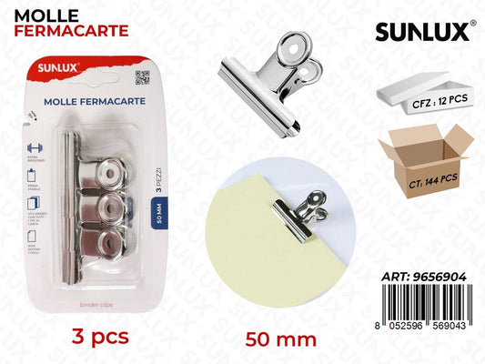 Sunlux Molle Fermacarte 3PCS 50MM