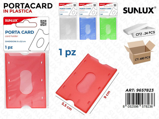 Sunlux Porta Card Col. Ass. 9*5.5CM
