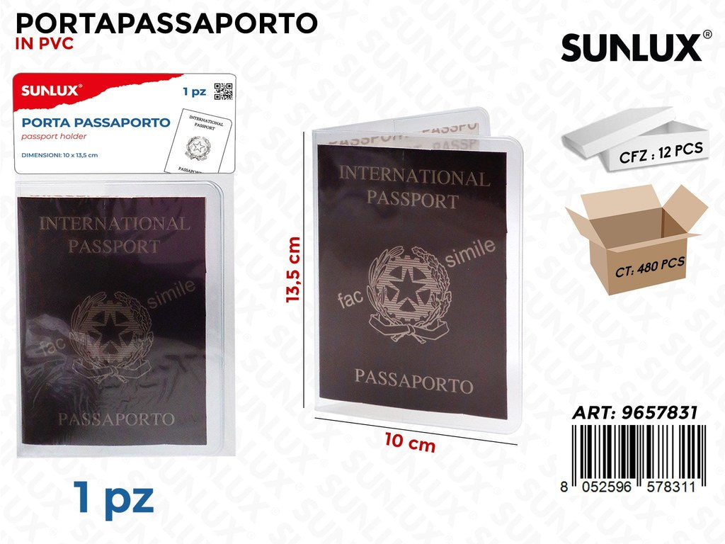 Sunlux Portapassaporto in Pvc 10*13.5CM