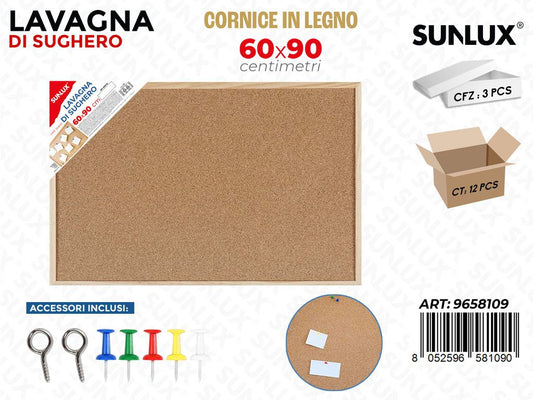 Sunlux Lavagna in Sughero 60*90CM