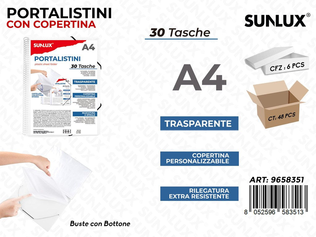 Sunlux Portalistini Trasp. 30BUSTE 22*30CM