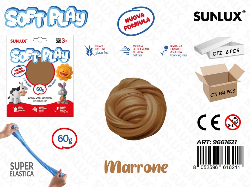 PASTA MODEL. SOFT MARRONE 60GR