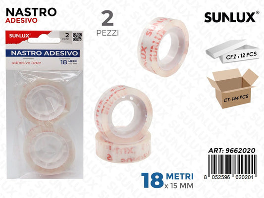 Sunlux Nastro Adv 2PCS 18MT*15MM