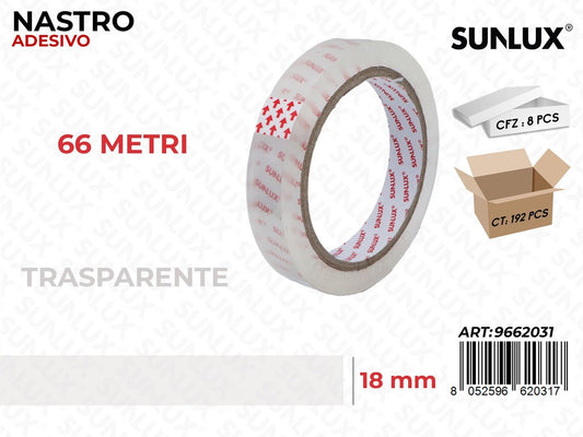 Sunlux Nastro Adv Trasp. 18MM*66MT