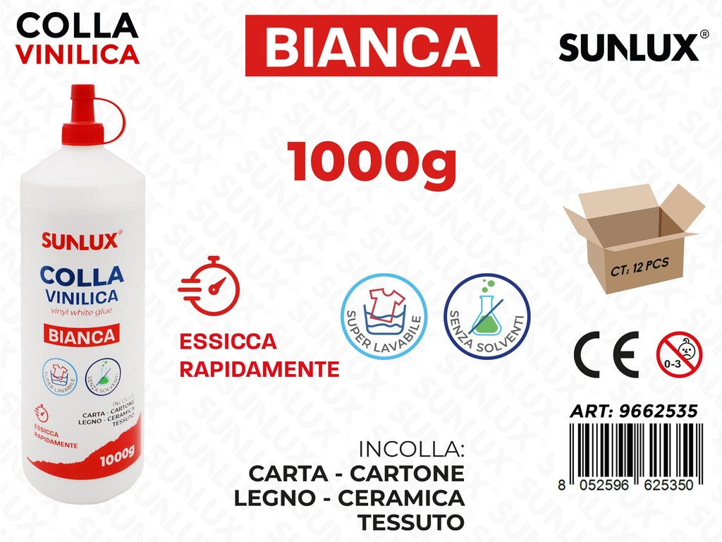 Sunlux Colla Vinilica Bianca 1000GR