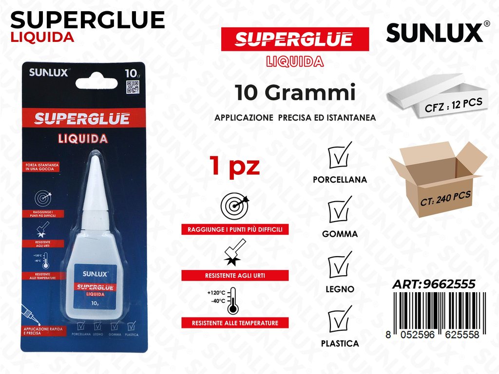 Sunlux Superglue Liquida 10GR