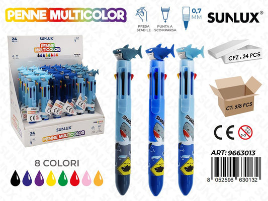 Penne Multicolor 8Col. Ass. 0.7Mm