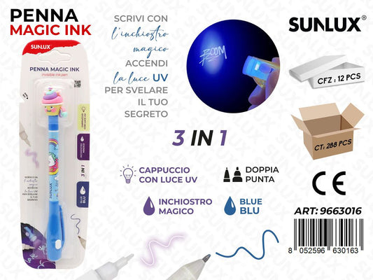 PENNA MAGIC INK 3 IN 1 BLU C/LUCE