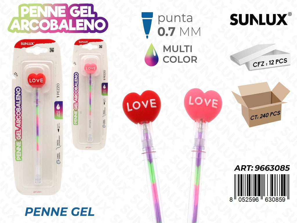 Penne Gel Arcobaleno Multicolor 0.7Mm