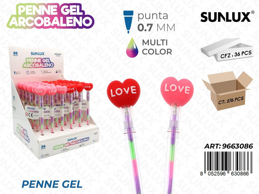 Esp. Penne Gel Arcobaleno Multicolor 0.7Mm