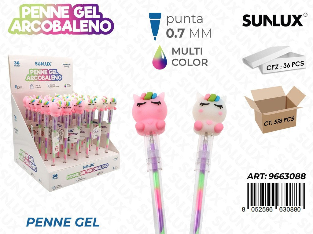 Esp. Penne Gel Arcobaleno Multicolor 0.7Mm