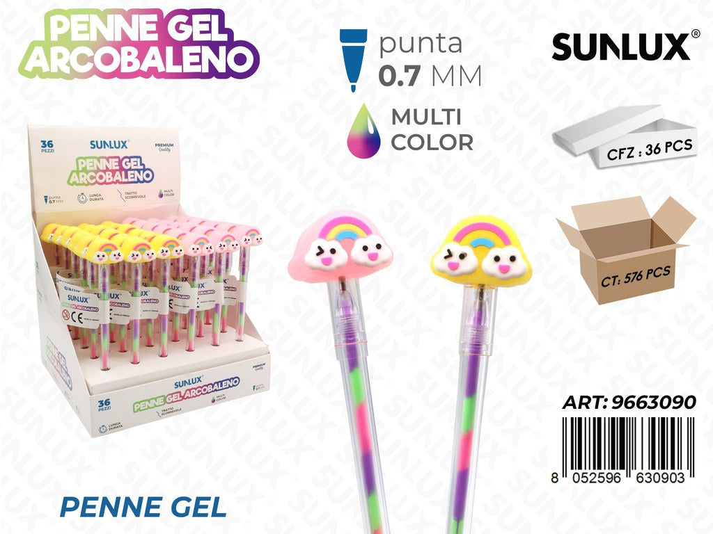 Esp. Penne Gel Arcobaleno Multicolor 0.7Mm