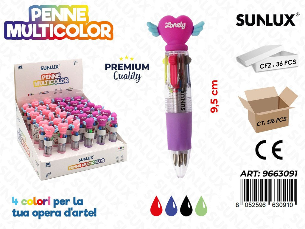 Penne Multicolor Ass.0.7Mm 9.5Cm